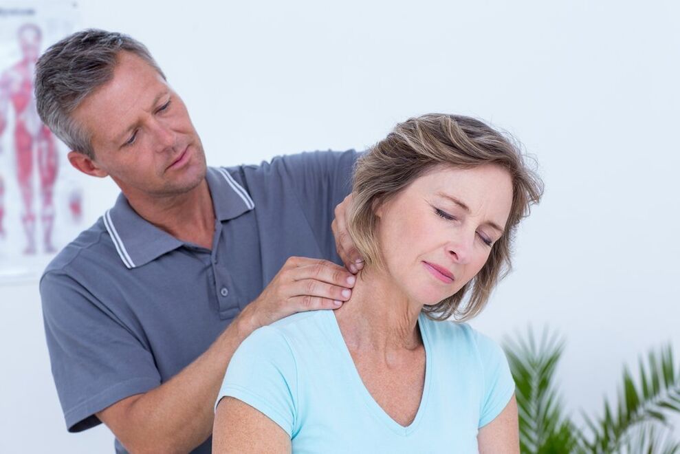 Exercises and neck massage during osteochondrosis